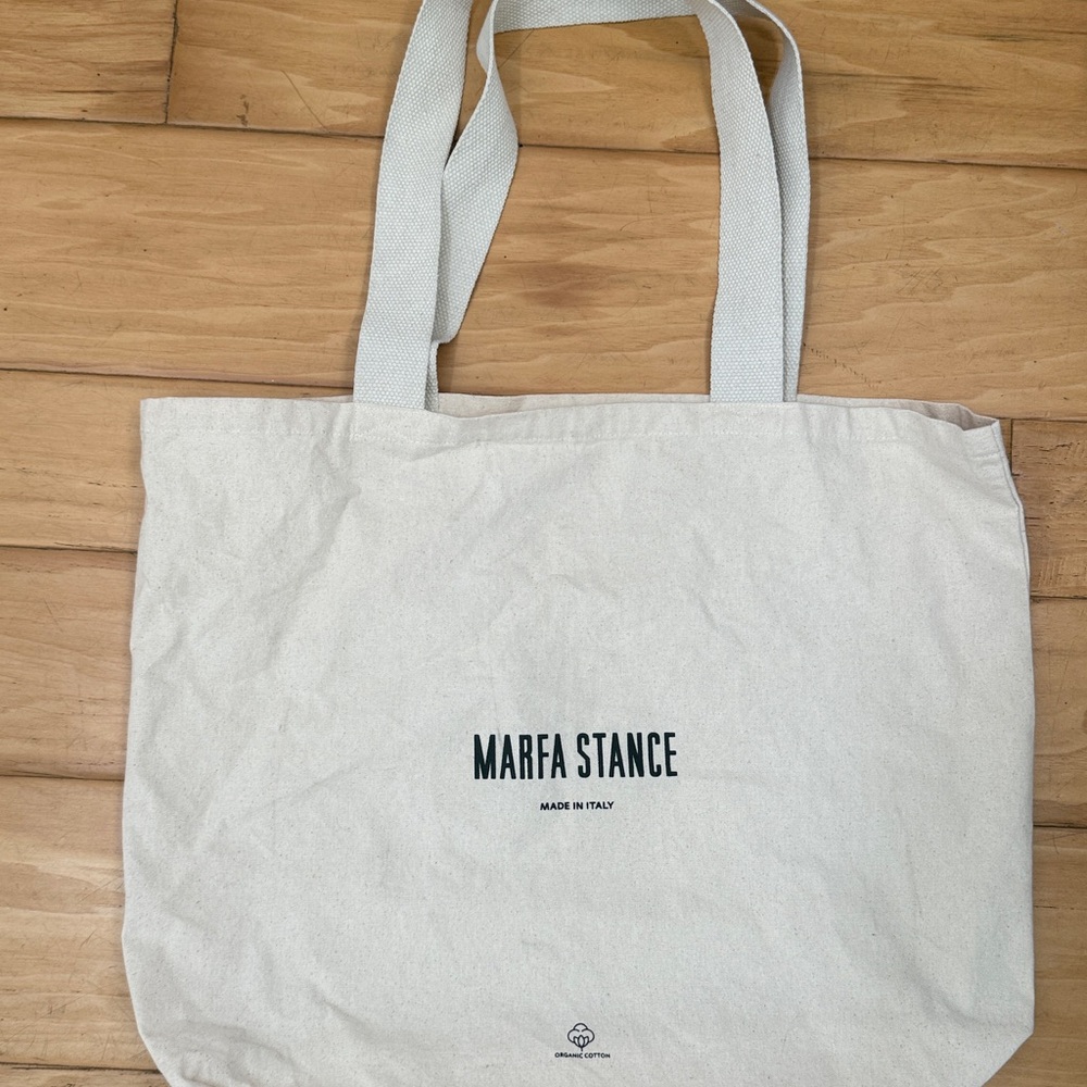 Marfa Stance White Tote Bag